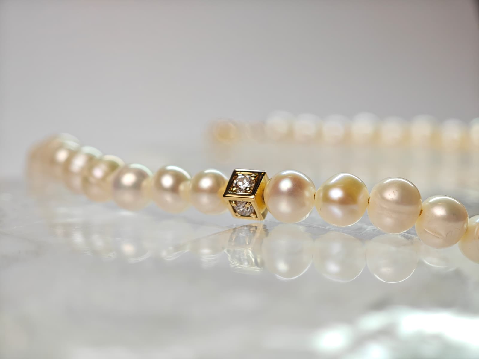 Pearl Diamond Collection — 18K Gold, Diamonds & Pure Pearls | Hachoshen
