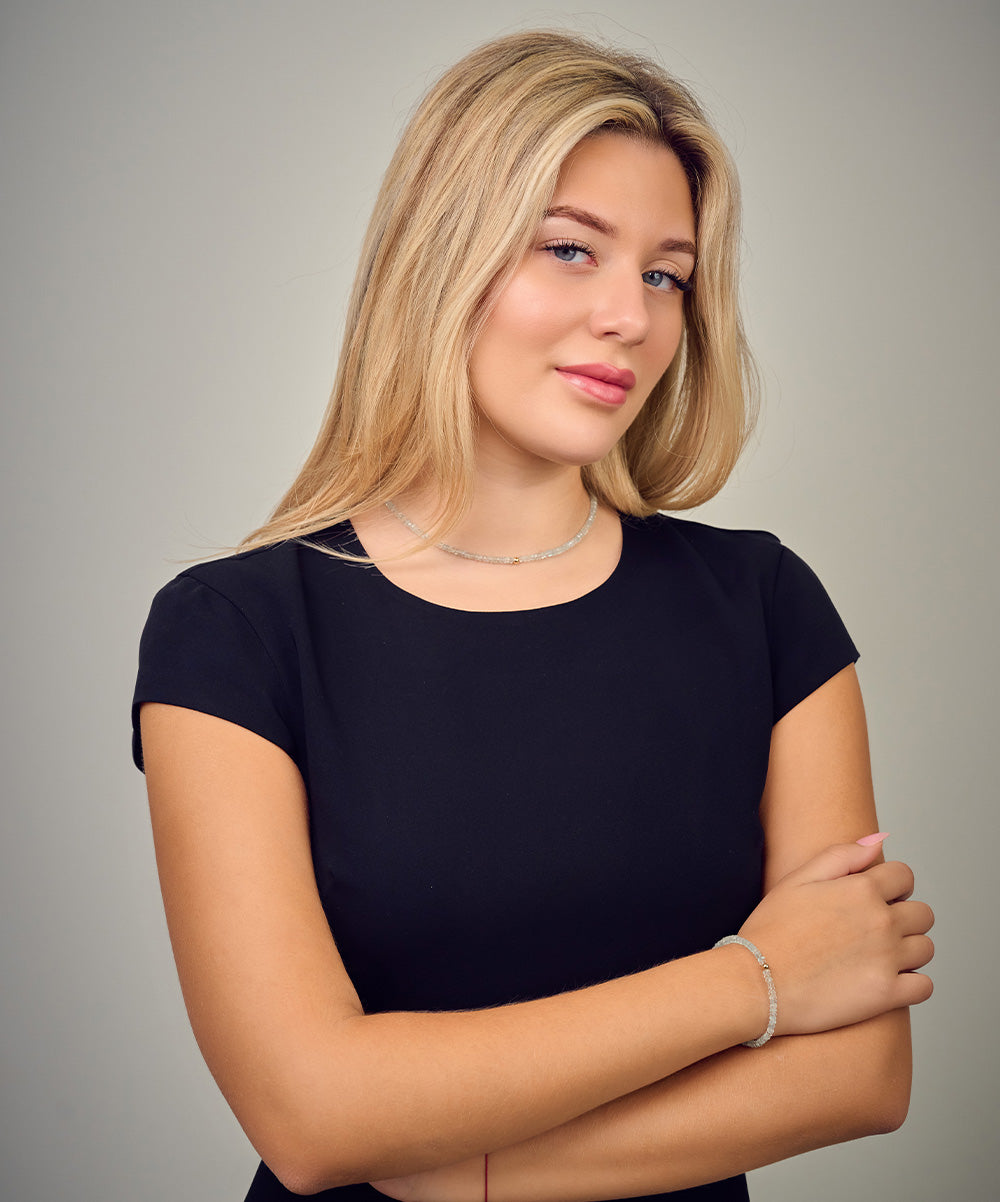 Asher Golden Bead Necklace