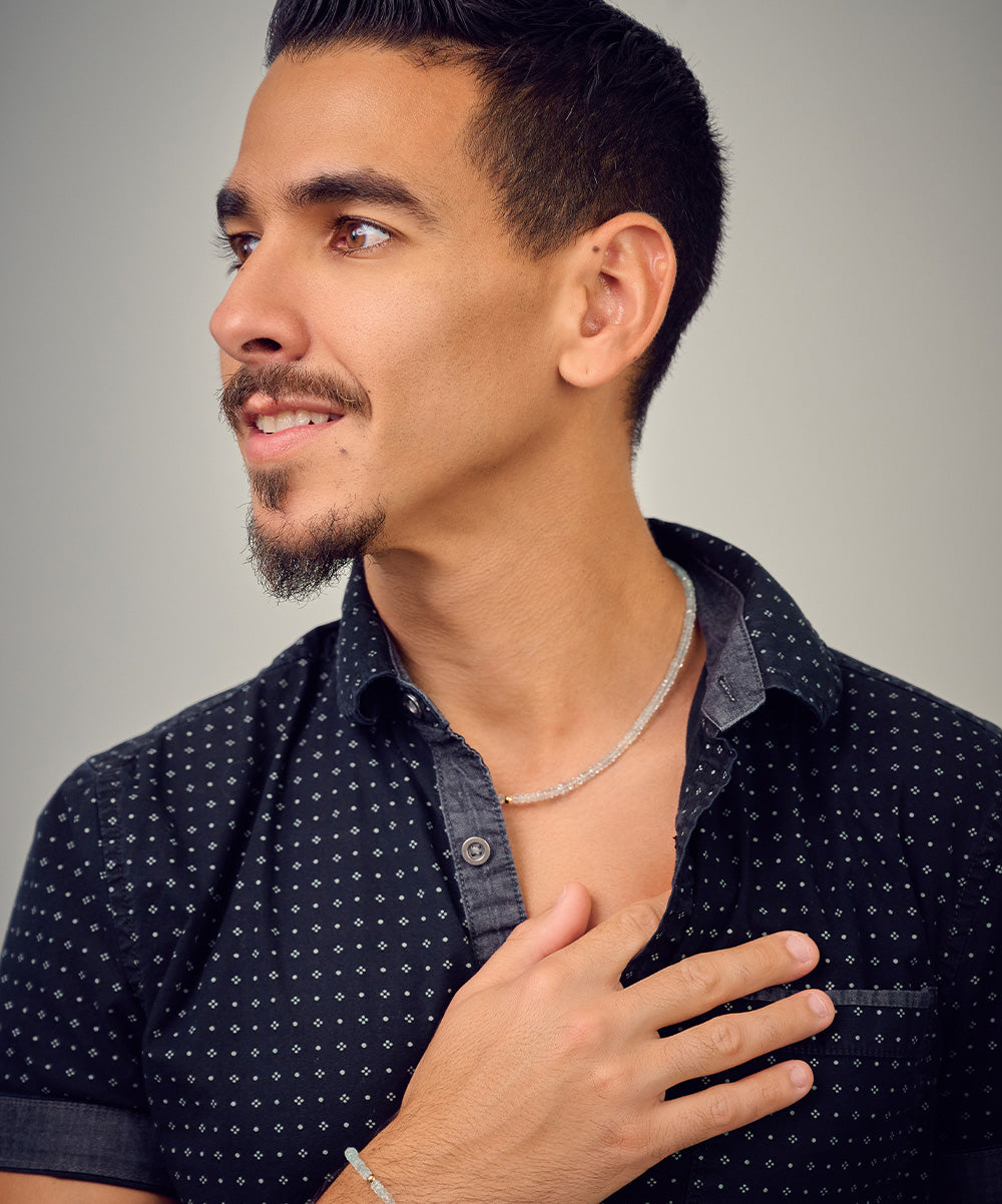 Asher Golden Bead Necklace