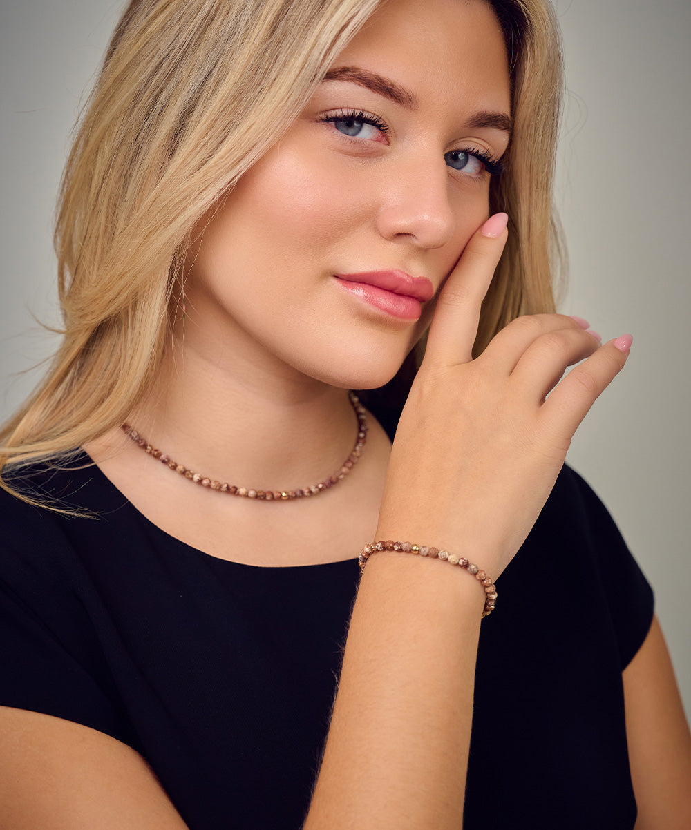 Benjamin Golden Bead Necklace