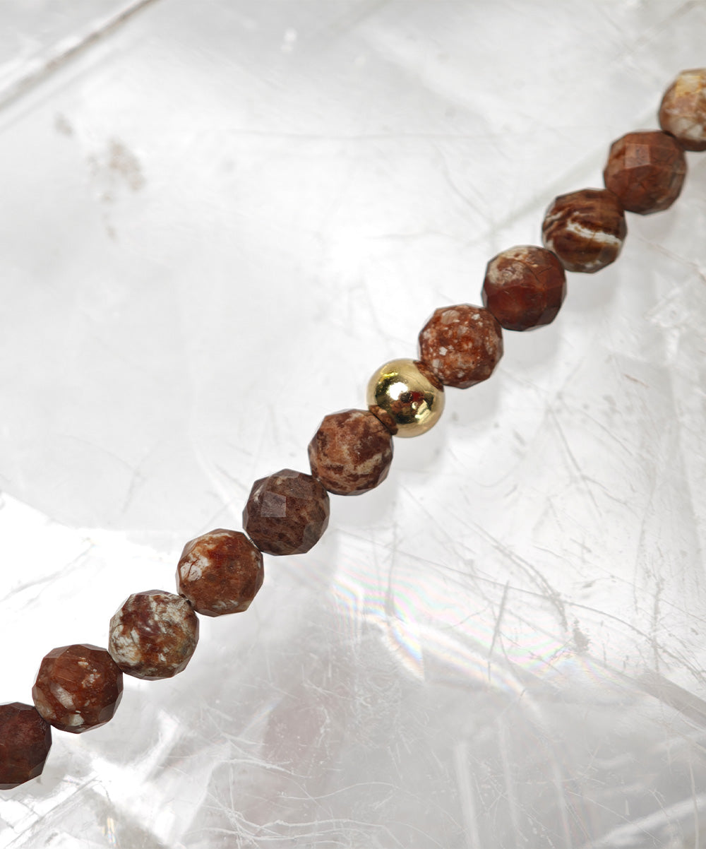 Benjamin Golden Bead Necklace