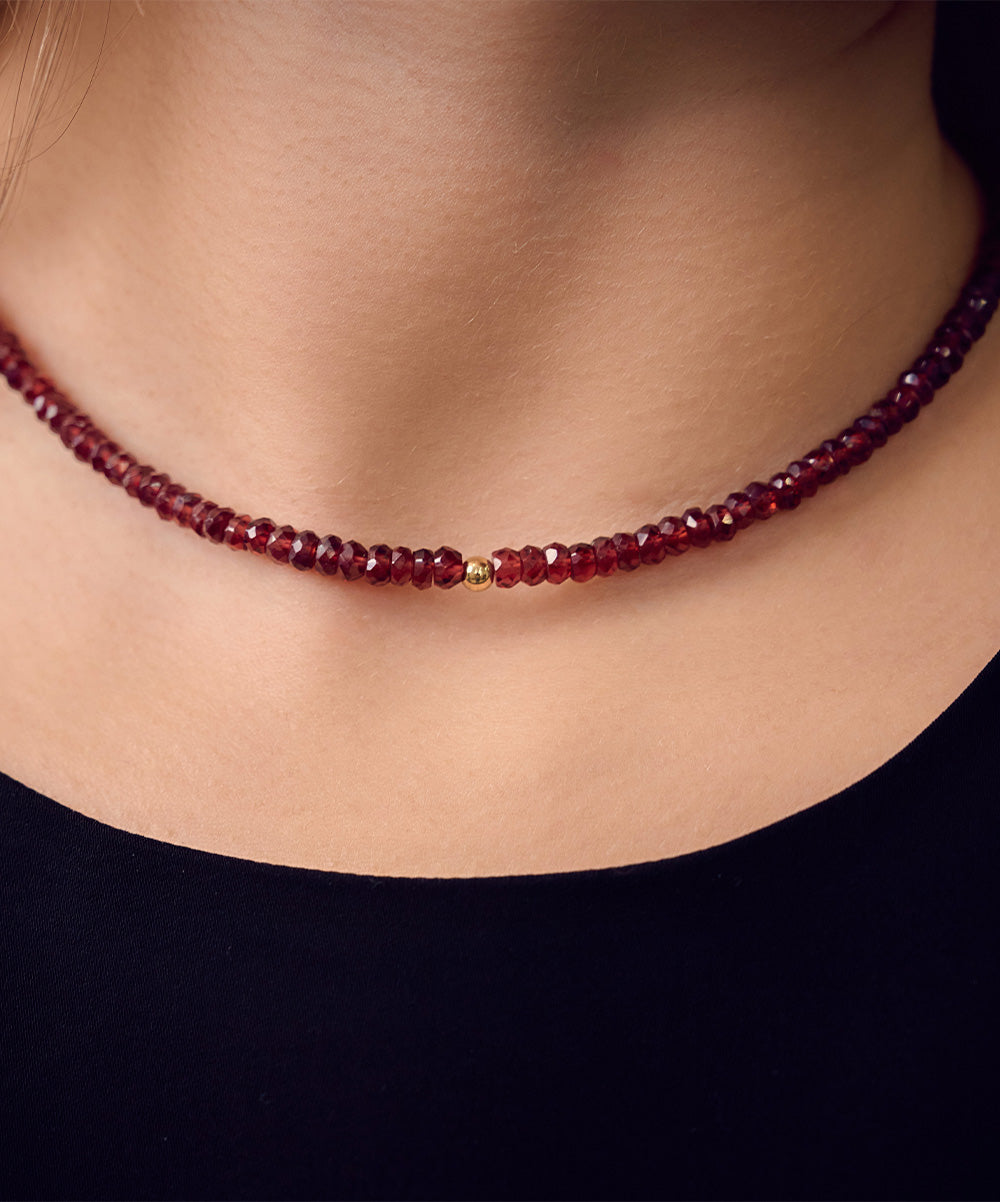 Judah Golden Bead Necklace