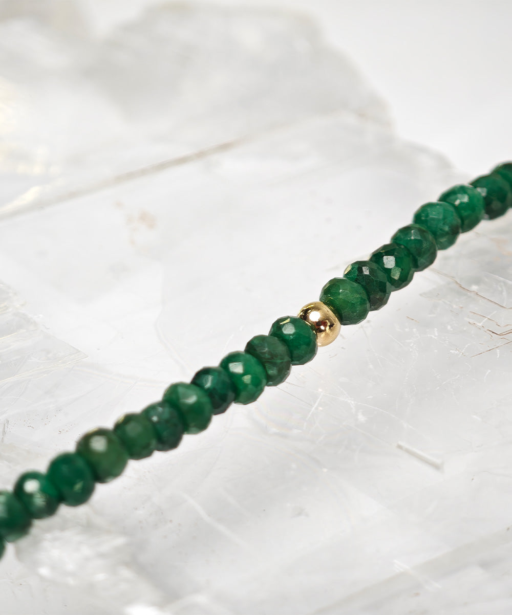 Levi Golden Bead Necklace