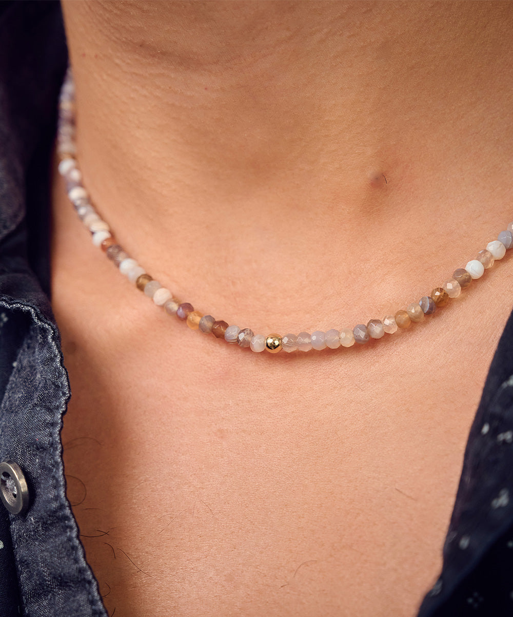 Naphtali Golden Bead Necklace