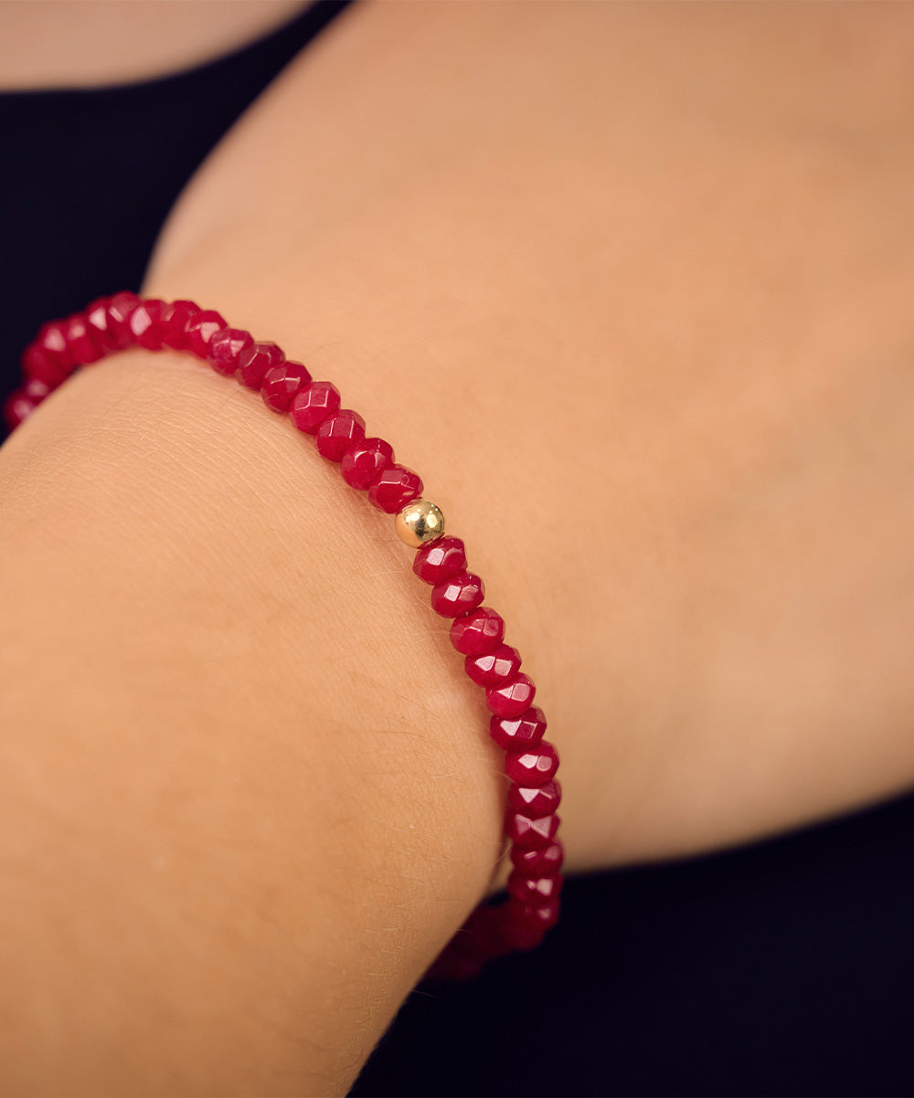 Reuben Golden Bead Bracelet