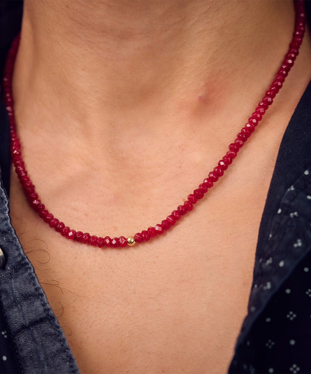 Reuben Golden Bead Necklace