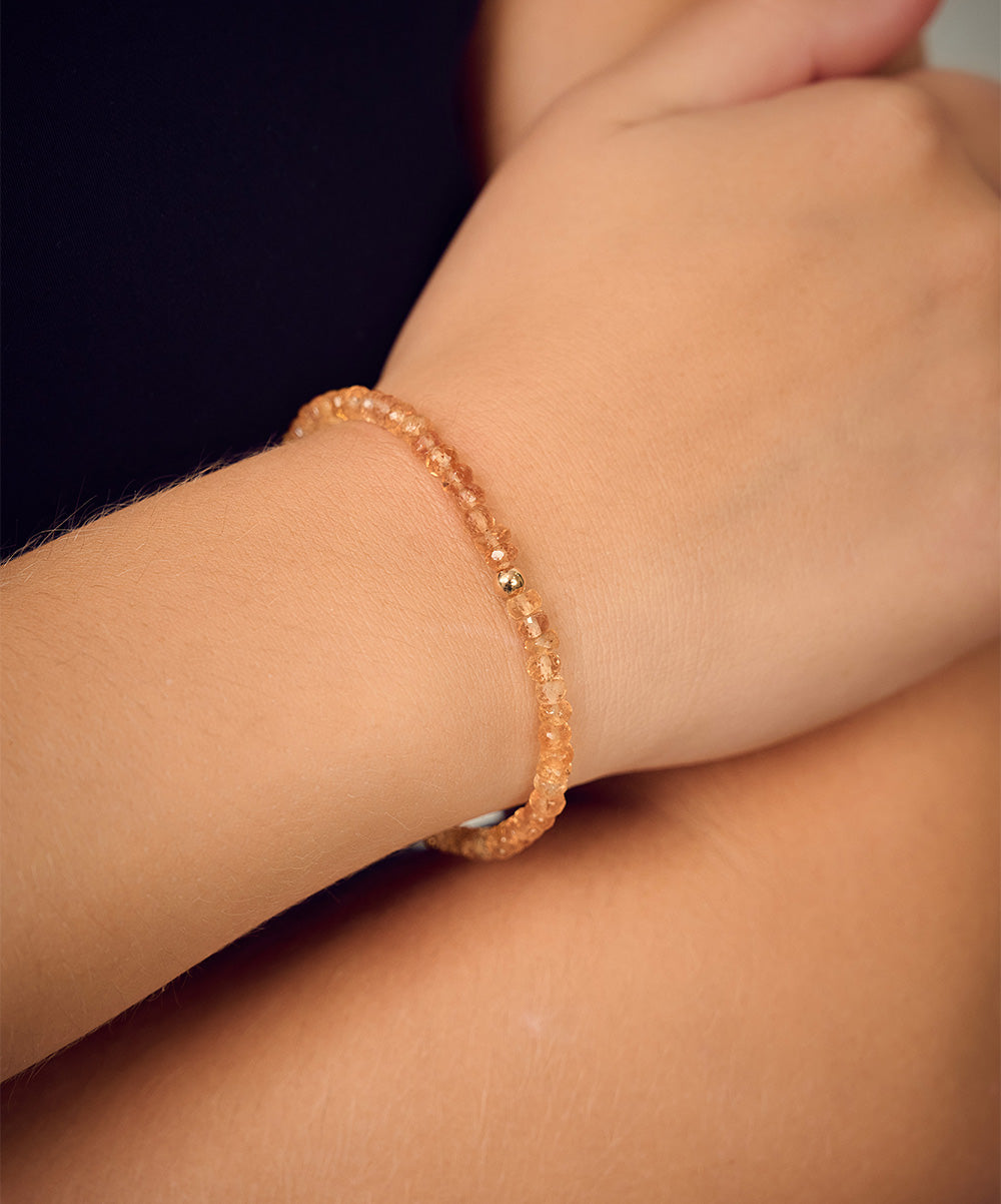 Simeon Golden Bead Bracelet