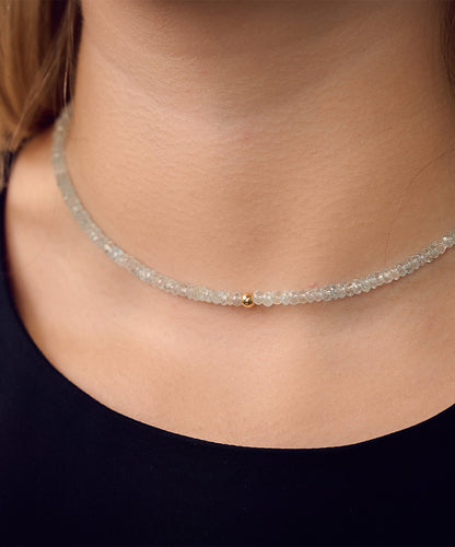 Asher Golden Bead Necklace