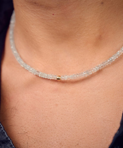 Asher Golden Bead Necklace