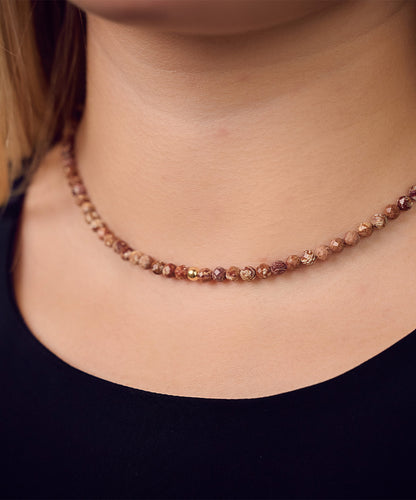 Benjamin Golden Bead Necklace