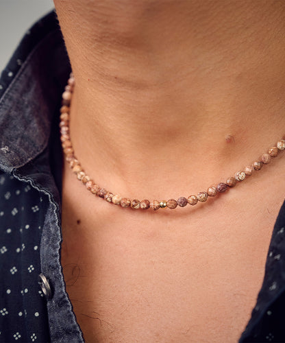 Benjamin Golden Bead Necklace