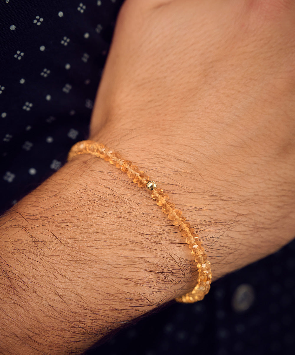 Dan Golden Bead Bracelet