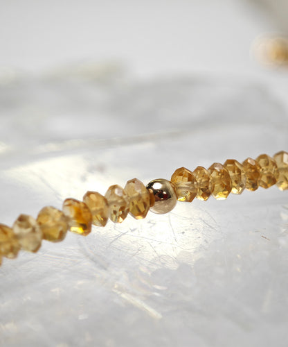 Dan Golden Bead Necklace