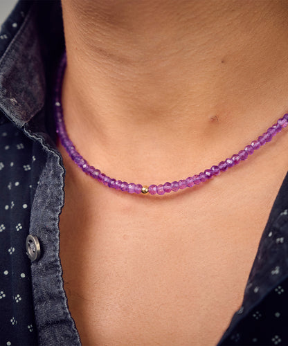 Gad Golden Bead Necklace