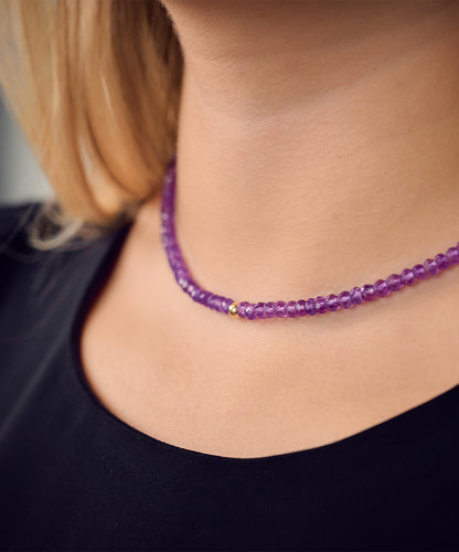 Gad Golden Bead Necklace