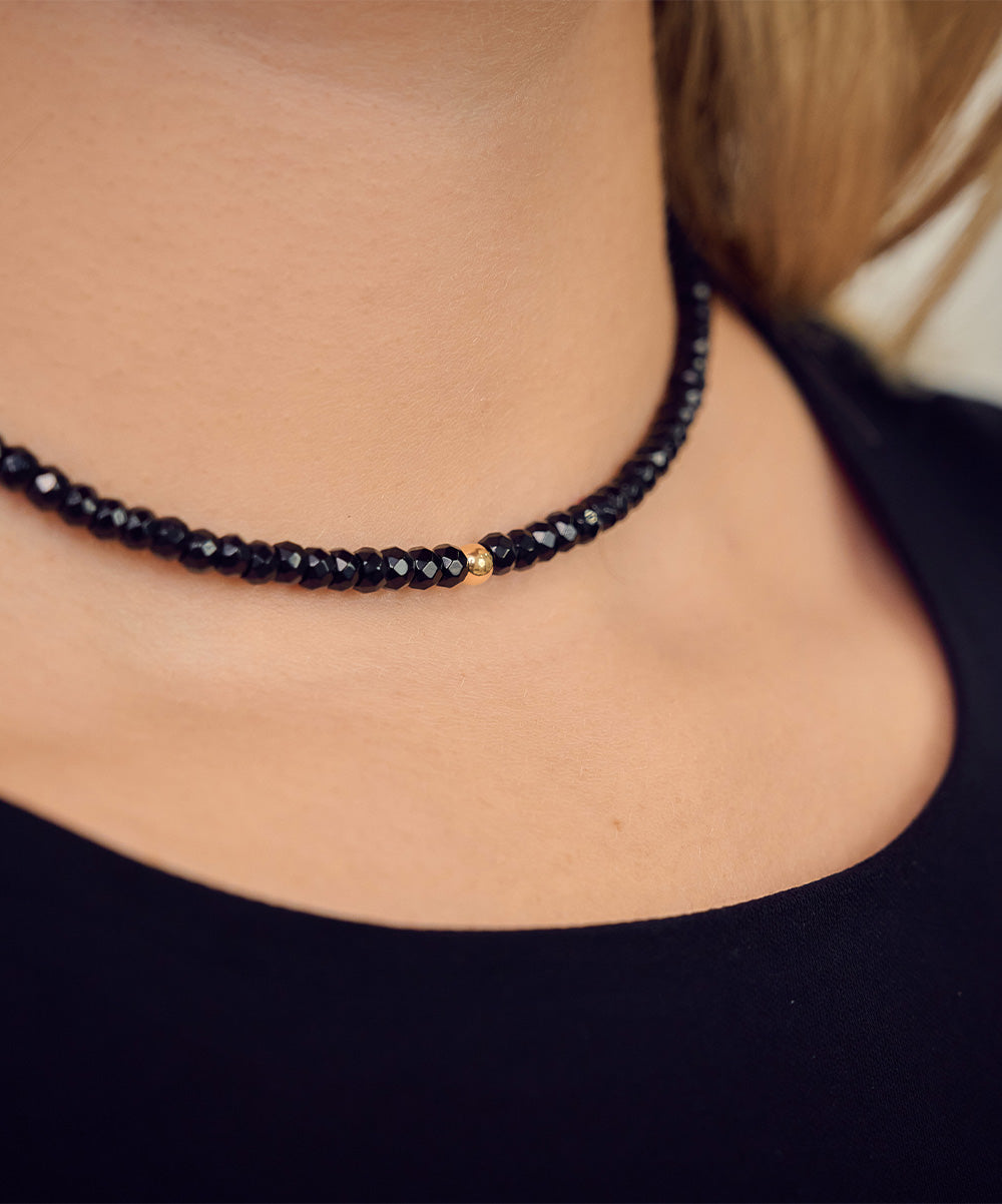 Joseph Golden Bead Necklace