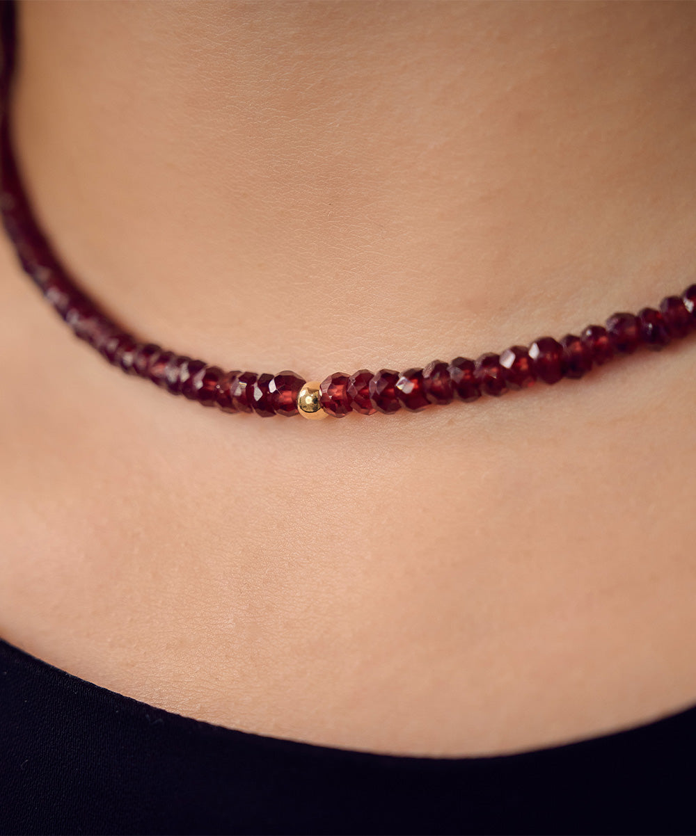 Judah Golden Bead Necklace