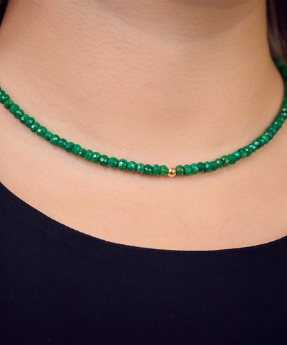 Levi Golden Bead Necklace