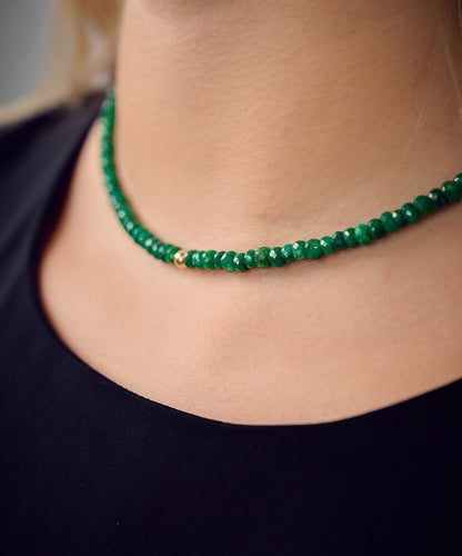 Levi Golden Bead Necklace