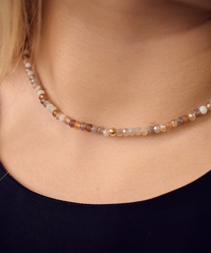 Naphtali Golden Bead Necklace