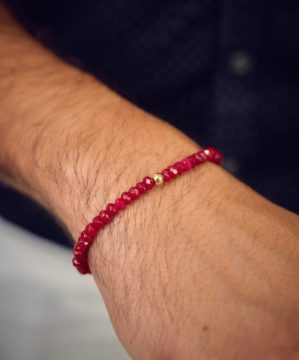 Reuben Golden Bead Bracelet