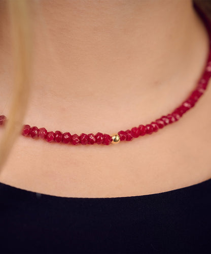 Reuben Golden Bead Necklace