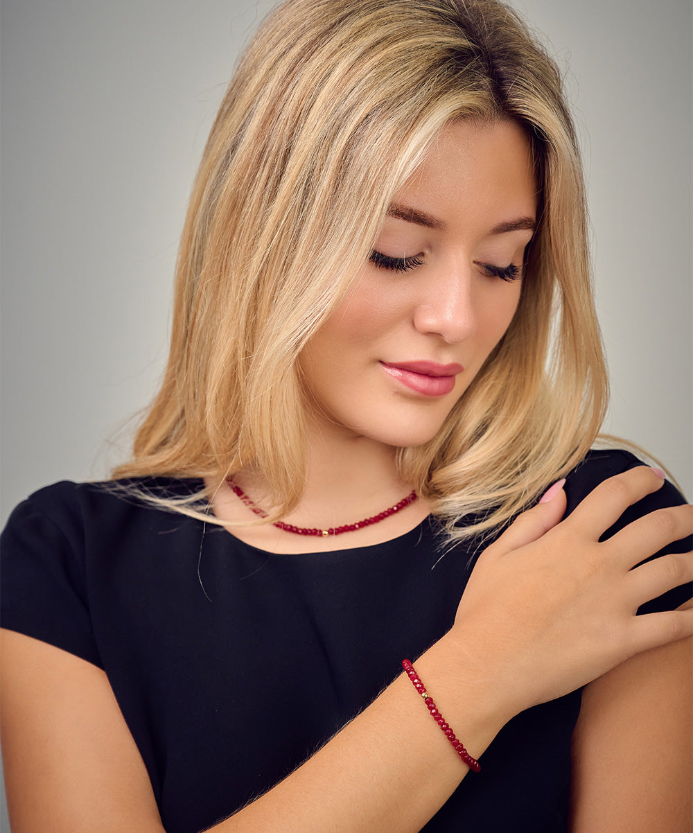 Reuben Golden Bead Necklace