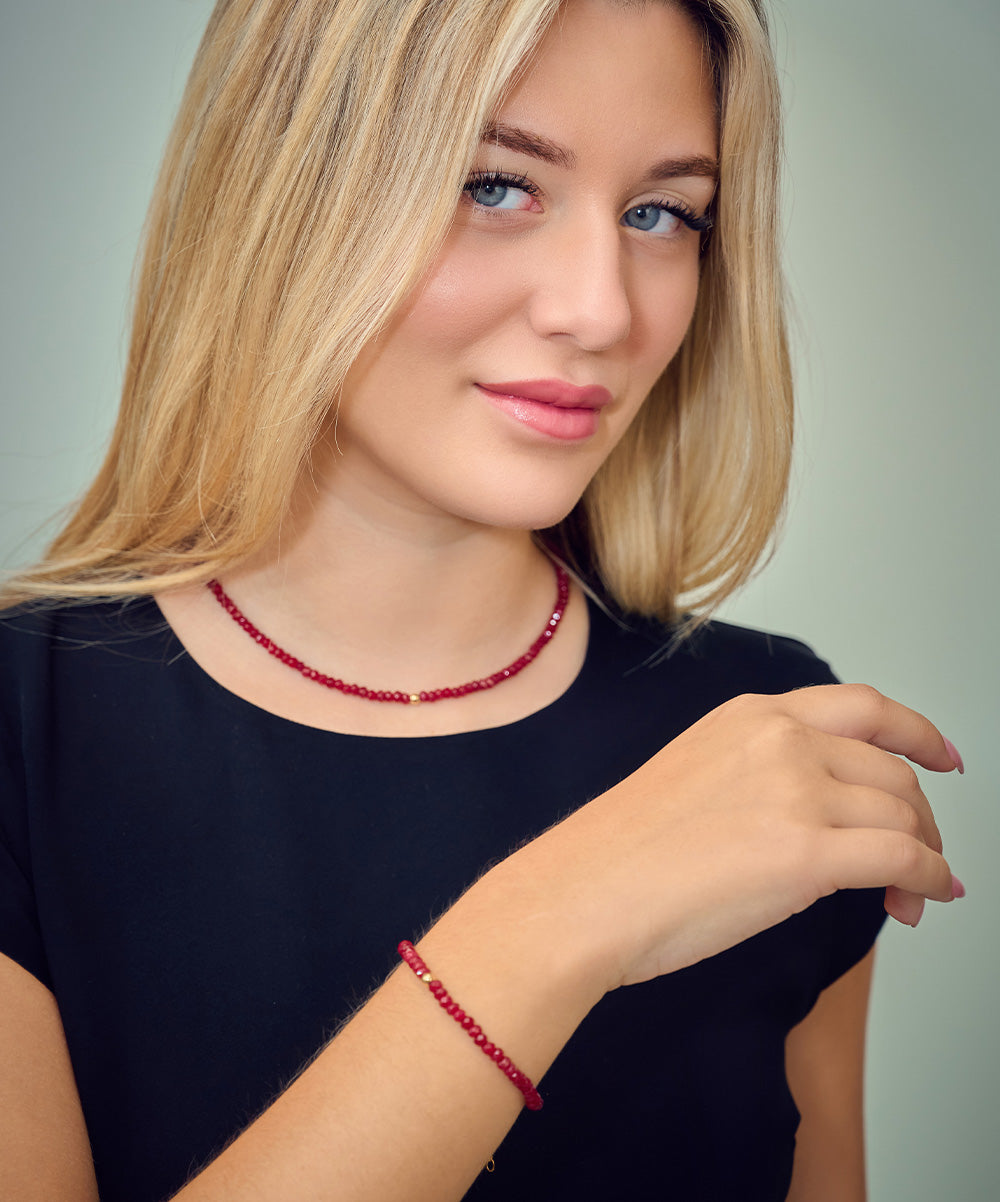 Reuben Golden Bead Necklace