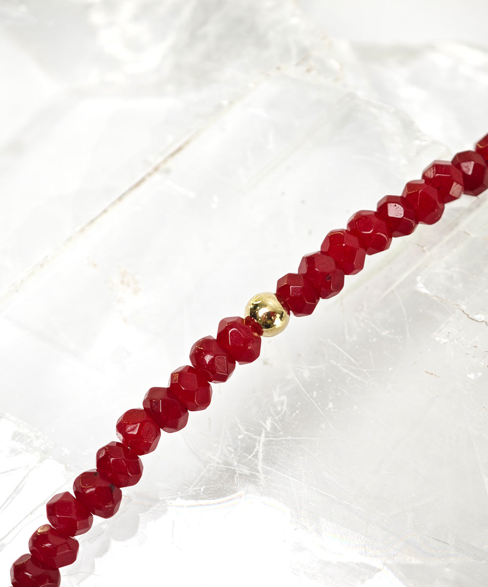 Reuben Golden Bead Necklace