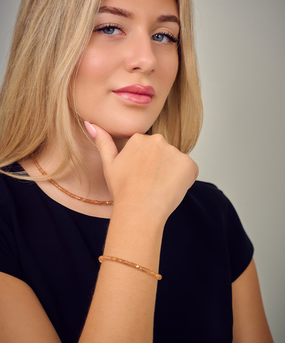 Simeon Golden Bead Bracelet