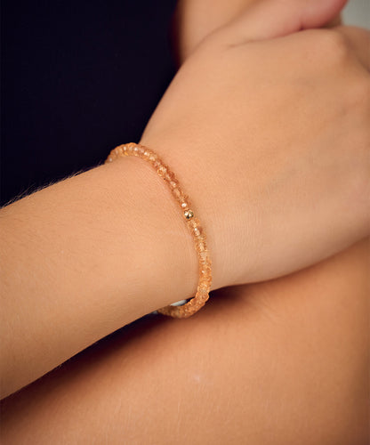 Simeon Golden Bead Bracelet