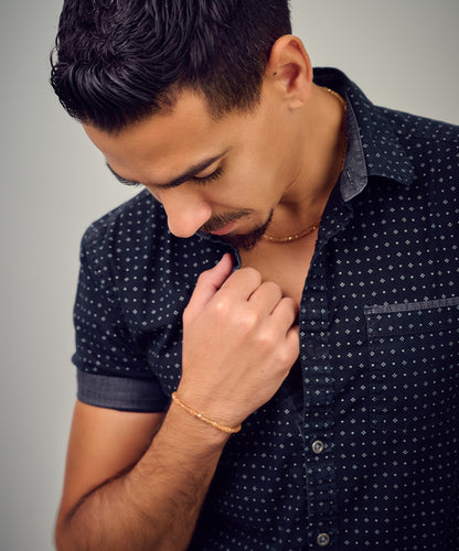 Simeon Golden Bead Bracelet