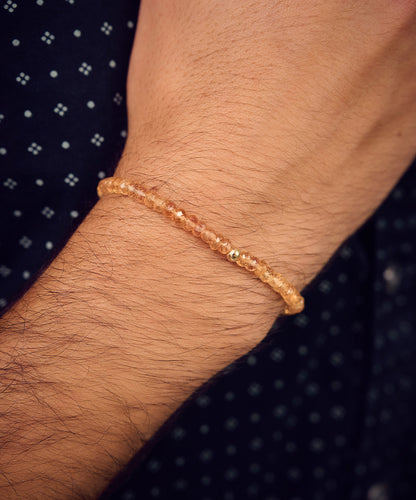 Simeon Golden Bead Bracelet