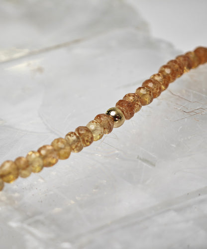 Simeon Golden Bead Necklace