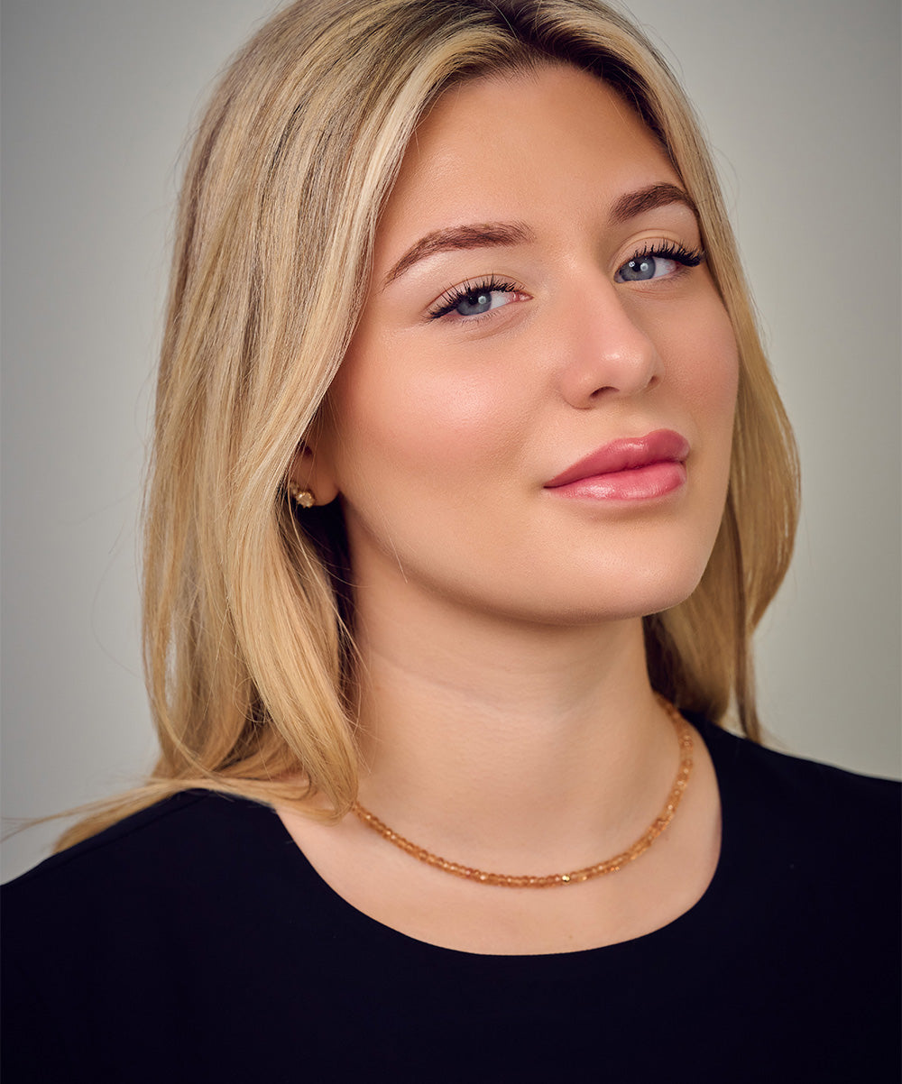 Simeon Golden Bead Necklace