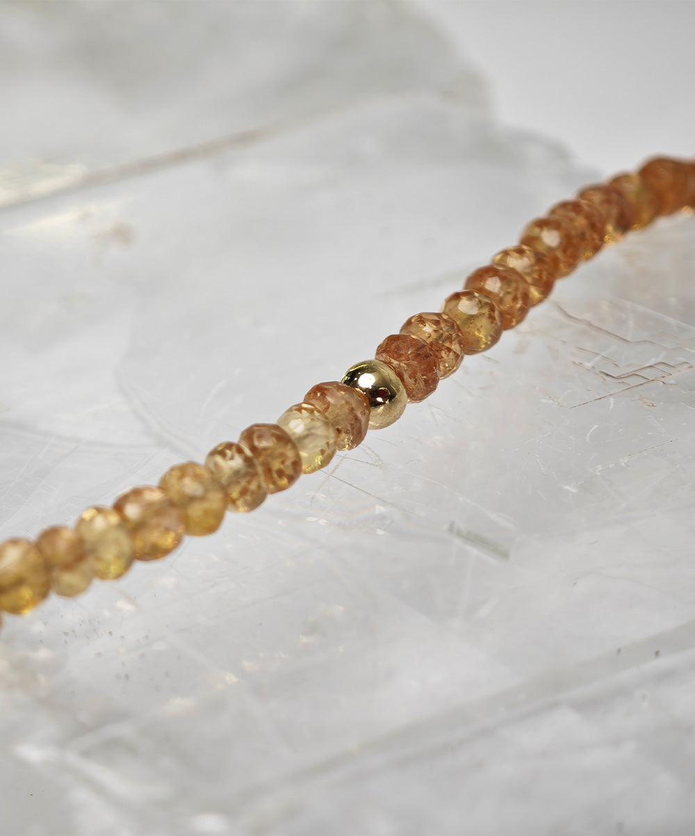 Simeon Golden Bead Necklace