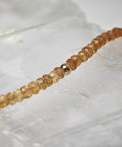 Simeon Golden Bead Necklace