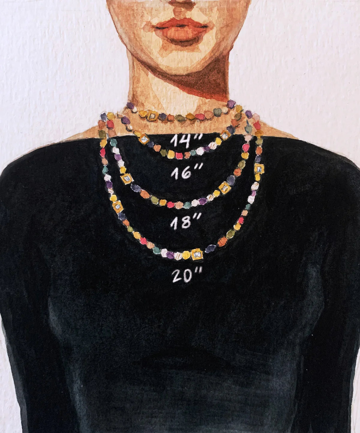 Levi Golden Bead Necklace